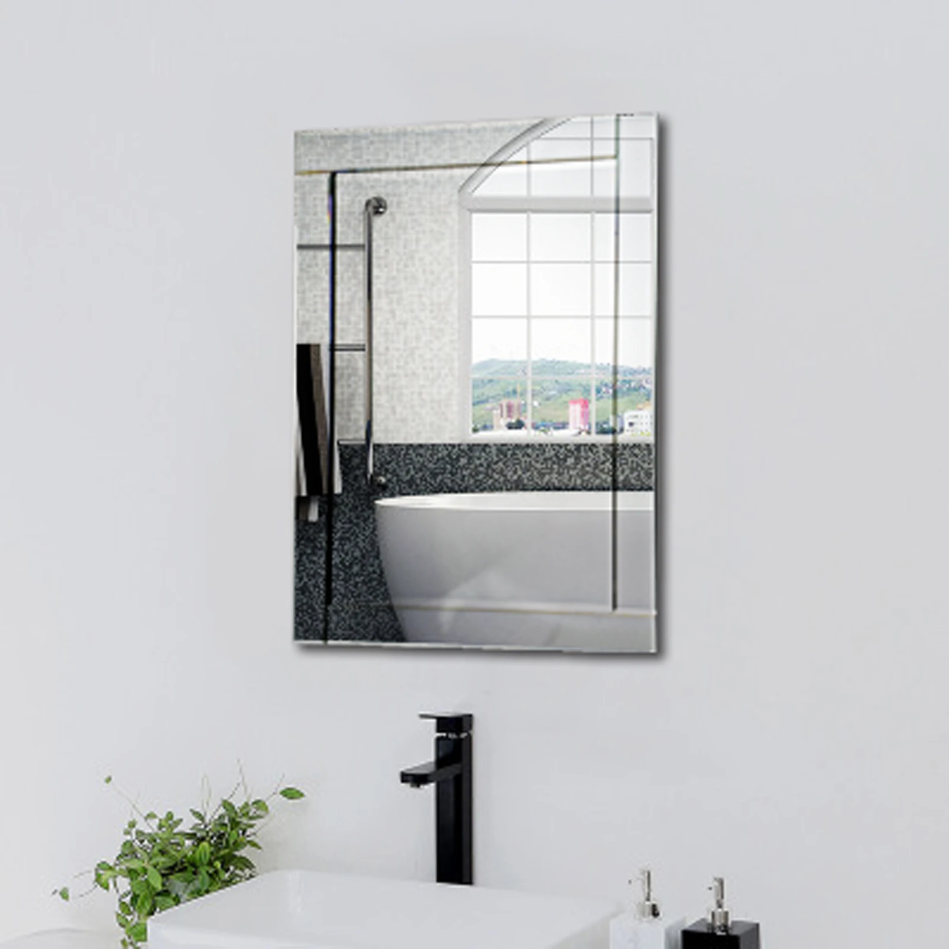 RIXONYAATECH - Wholesale Customized Sizes Gold Metal Frame Bathroom Mirror For Home Decorative mirro(图4)