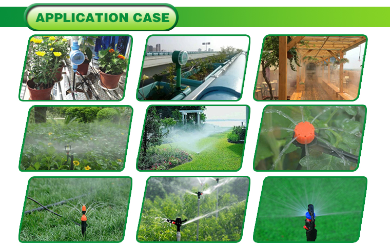 Five outlet atomizing nozzle irrigation accessories