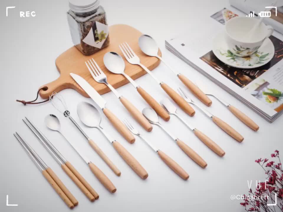 Gift customize 304 stainless steel spoon portable tableware students creative two wheat chopsticks set for Guangdong, China