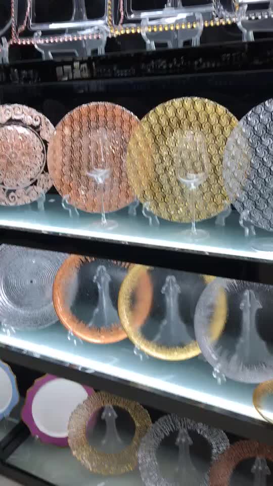 Tableware Cheap Square Rectangle Under Plates Clear Glass Charger Plates Wholesale for Guangdong, China