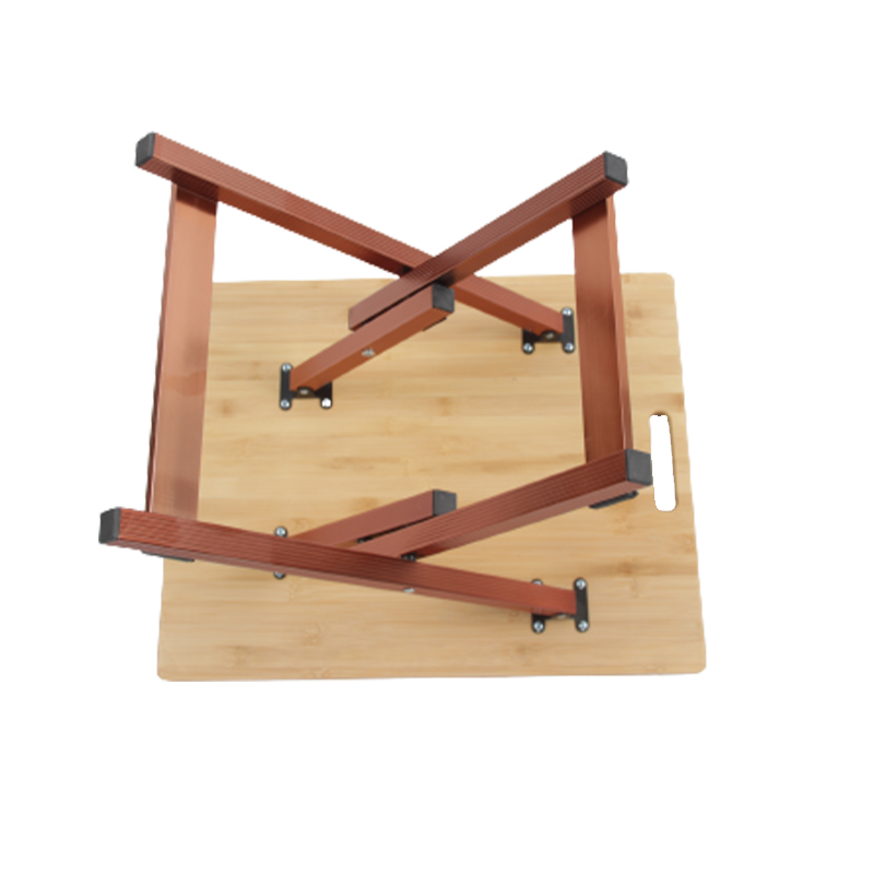 Modern Bamboo Aluminum Folding Square Portable Cutting Board Table
