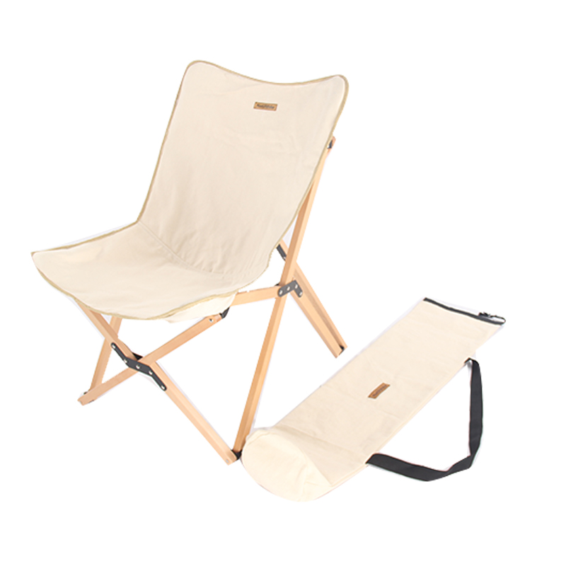 Foldable Butterfly Portable Folding Chair Beech Wood Chair Camping