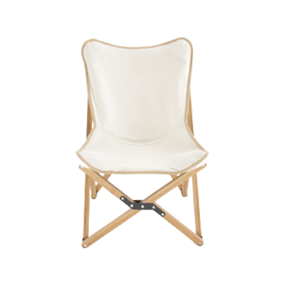Wholesale Portable Bamboo Foldable Butterfly Chair Camping Chair