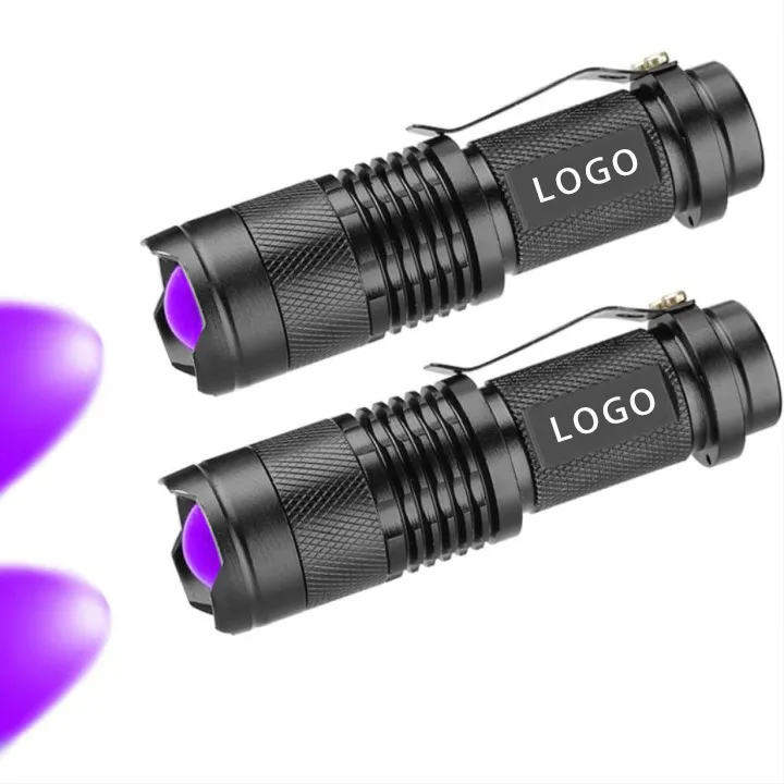 SEEYOO-lampe violette portable 395nm torche ultra violette lumière noire  détecteurs de scorpion d'urine pour