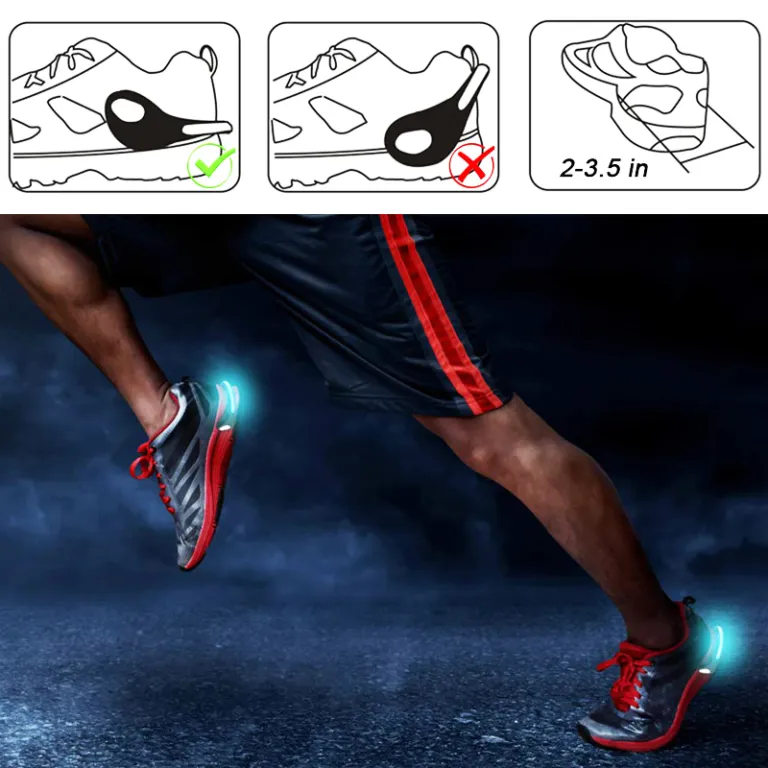 Lauflicht LED Lauflampe USB Wiederaufladbar wasserdicht Jogging in