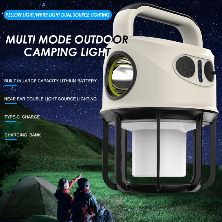 SEEYOO - Lampe torche portable multifonction à haute luminosité Lampe de  secours étanche avec batterie externe LED Rechargeable Camping en plein air  Lumière 02.Led Camping Light