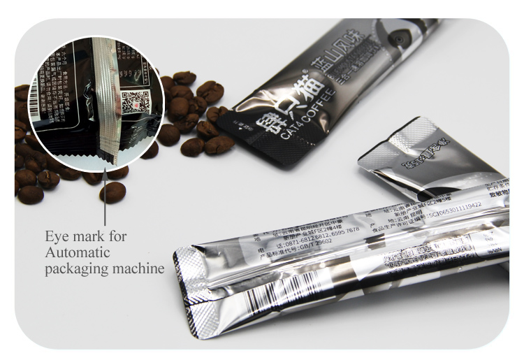 coffee/powder/suger/energy bar sachet pack tiny packaging film in roll