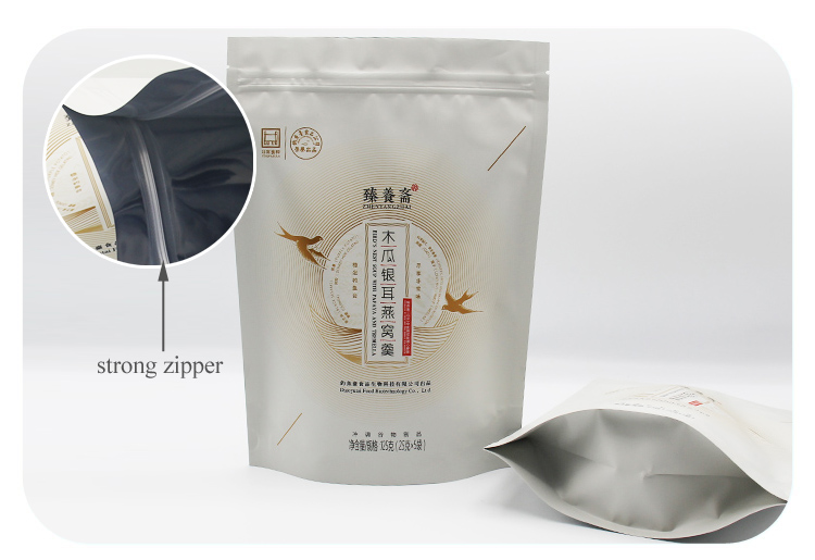 Matt Opp Aluminum Foil Small Coffee Bean And Tea Sachet Plastic Stand Up Bags Zip Reusable Food Packaging Pouch With Gusset