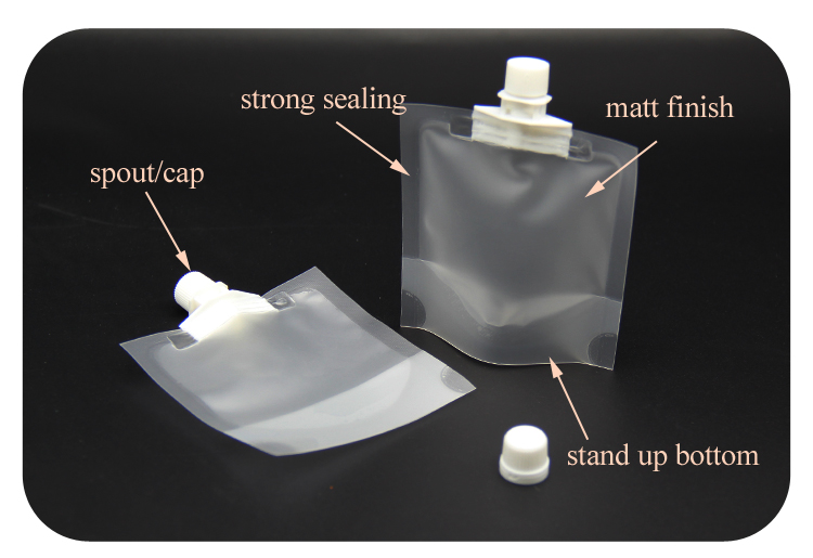 bio polythene washing sanitize hands liquid plastic spout pouch 500g standup bags