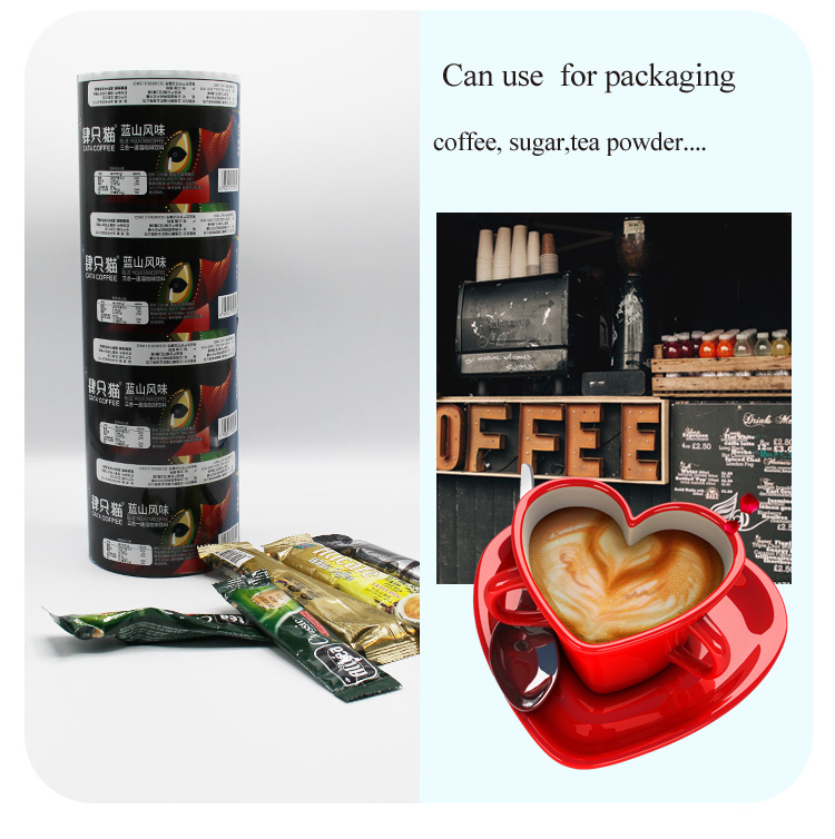 Friendly custom plastic food coffee protein chocolate energy bar sachet package wrapper film