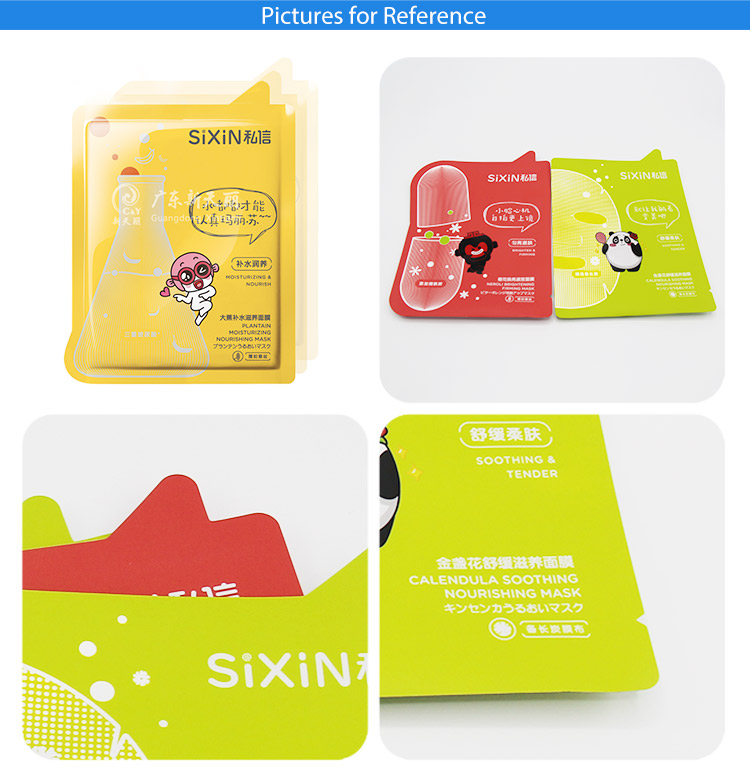 New product plastic customized gravure printing three side seal bags sachet packaging