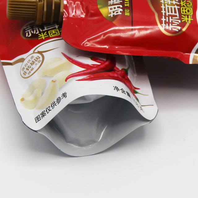 chili patse retort spout pouch tomato sacue convenient disassemble packaging