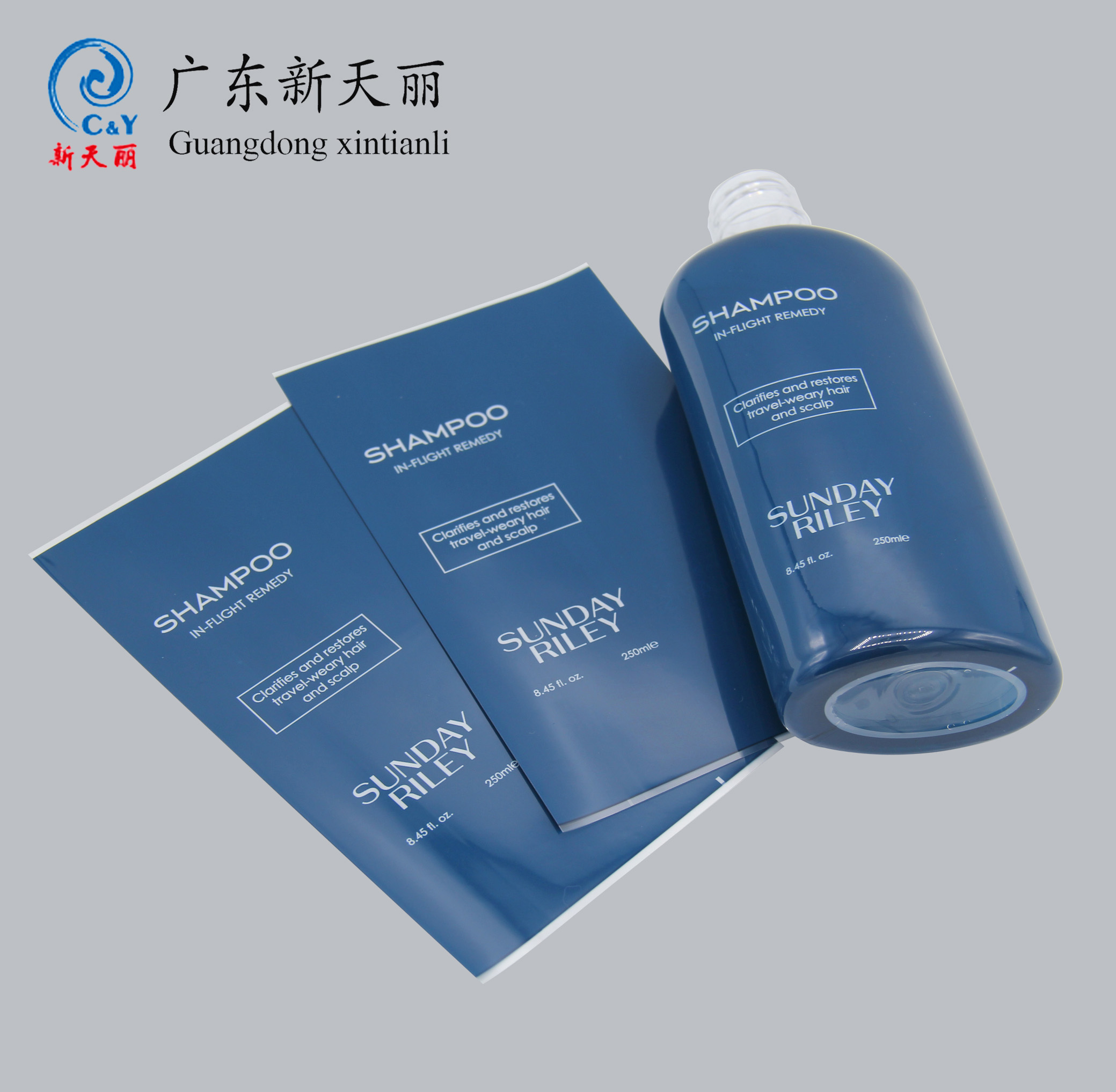 Custom print and shape plastic shampoo gel hand washing cosmetic hot Shrink sleeve Bottle label packaging