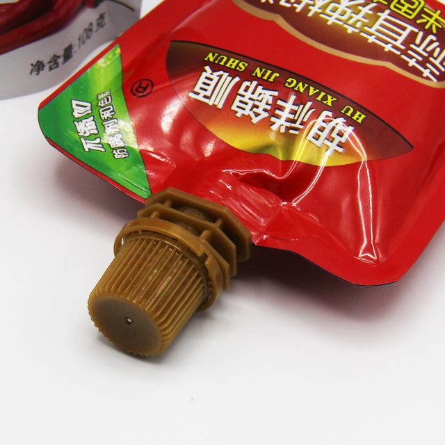 chili patse retort spout pouch tomato sacue convenient disassemble packaging