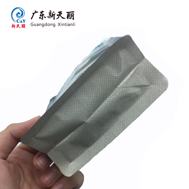 Chna suppliers 250g aluminum foil hot seal valve flat bottom pouch packaging for coffee and tea easy tear zipper