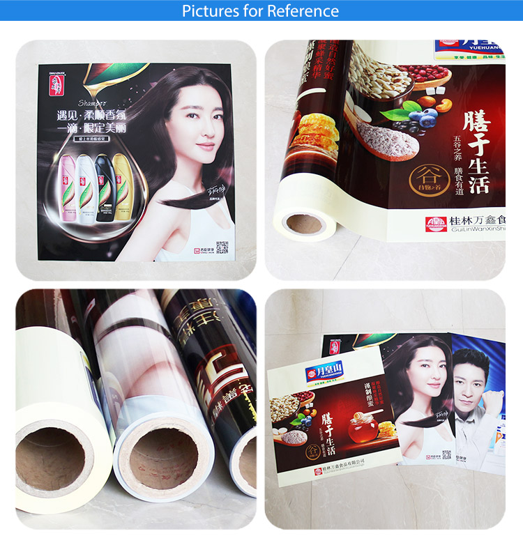 Consulting price Environmental friendly plastic mterail advertising films packaging in roll for posters