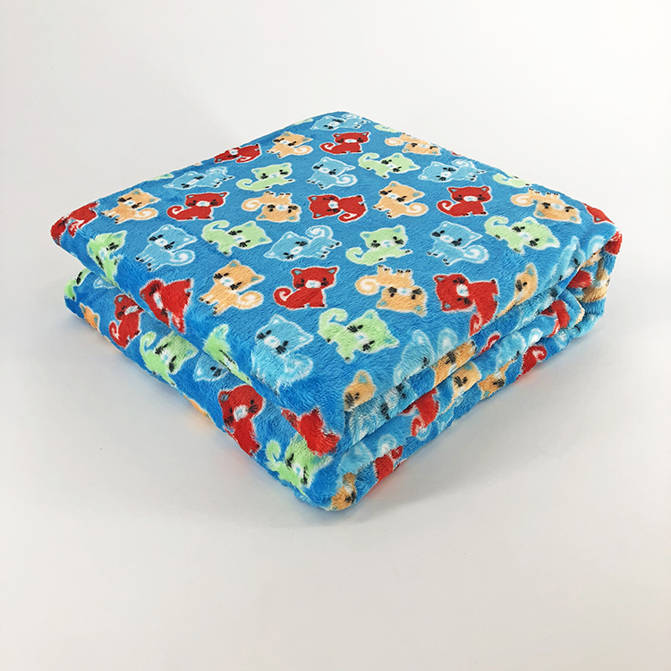 Cute Printing Baby Flannel Blanket Lovely Super Soft Coral Cartoon Blankets Throws 100% Polyester Knitted Rectangular 30-45 Days