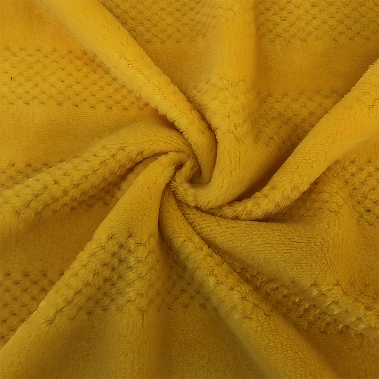 100% Polyester Anomalous Popcorn Waffle Jacquard Fleece Fabric Woven Gradient Color,any Color with Panton Number Printed