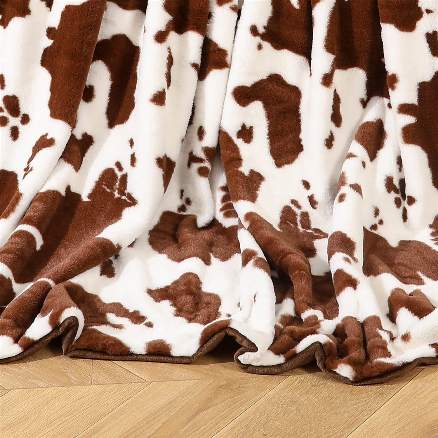 decorative extra cow printed faux fur reversible fuzzy 200x240 sherpa super soft fleece throw plush polyester bed blanket