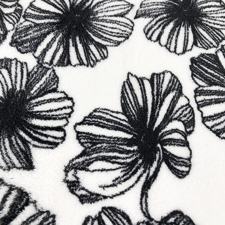 100% polyester flower printed coral fleece throw plush blankets super soft custom blanket