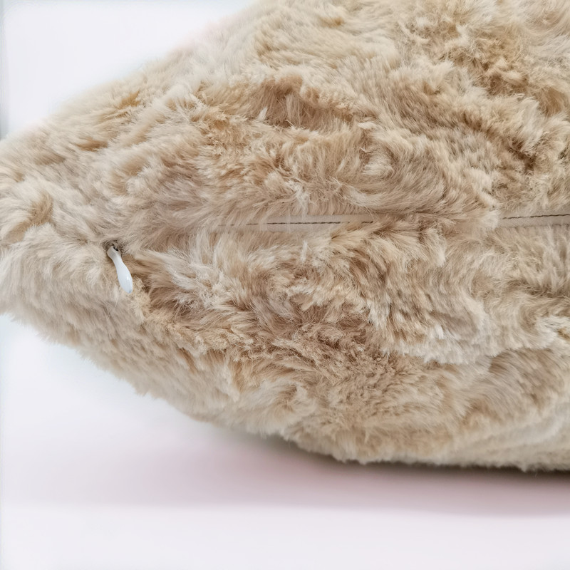 Tie-dye Luxury Brushed Faux Fur Heracross Plush Decorative Pillow Cushion Cover For Sofa