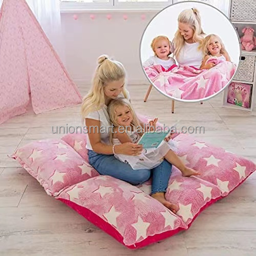 Glow in The Dark Flannel Pillow Bed Floor Lounger Cover for Children Kids Jiangsu 100% Polyester OEKO-TEX STANDARD 100 Endless