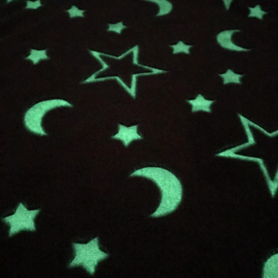 Fleece Sofa Blanket Bath Striped Winter Throw Super Soft Luminous Glow in The Dark Flannel Jiangsu 100% Polyester Square Adults