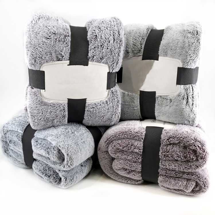 Velvet Super Soft Throw Thick Fleece Blanket Plush 100% Polyester Back Side Printed Flannel Portable Adults Solid Rectangular