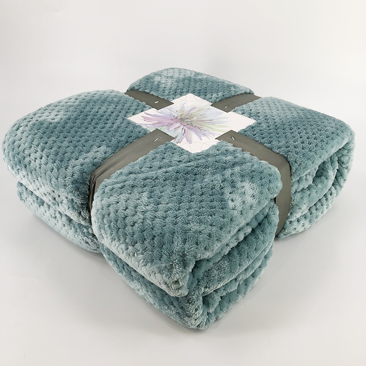 Luxury Bedding Blanket Fleece Bed Throw Blanket Velvet Plush Pop Corn Large Flannel 100% Polyester Plain Solid Knitted 1000PCS