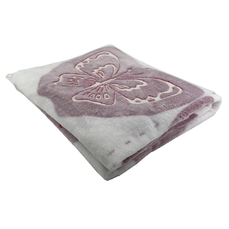 Velvet plush fleece throw blanket glow in the dark butterfly coral flannel fleece luminous blanket