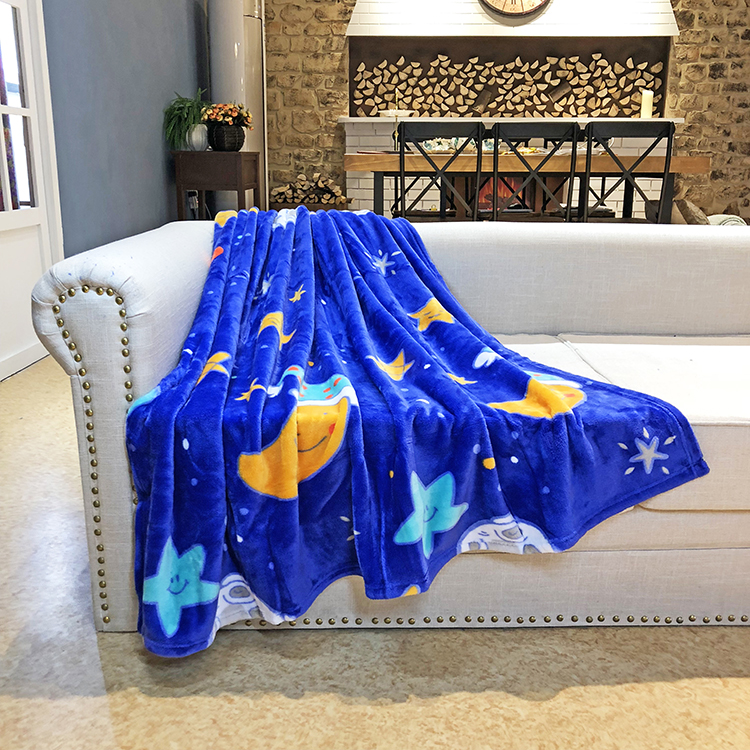 Cute Printing Baby Flannel Blanket Lovely Super Soft Coral Cartoon Blankets Throws 100% Polyester Knitted Rectangular 30-45 Days