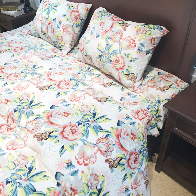 King Size Stripe Jacquard Luxury Bed Sheet Comforter Sets Printed Flannel Fleece Bedroom Blanket Sets 4pcs Adult Woven 40 4 Pcs