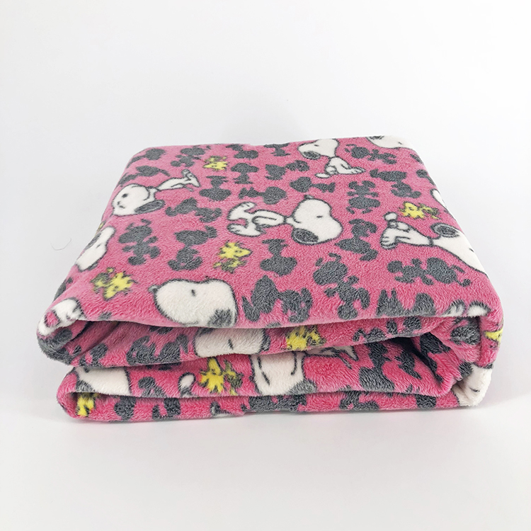 Jacquard fuzzy flannel sofa throw home textile double side printed plush luxury bedding blanket for children