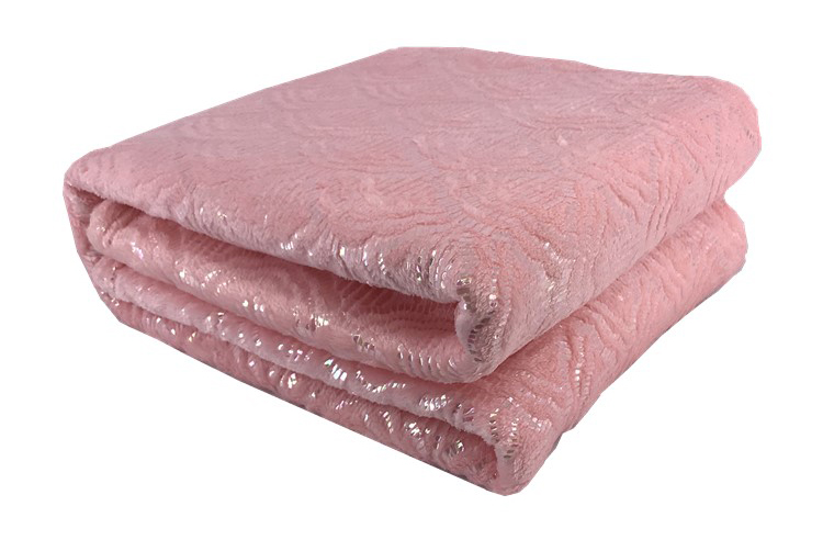 100% polyester flannel coral fleece throw blanket with metallic foiled for children