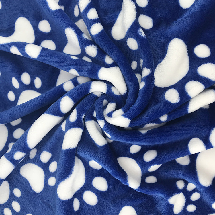Cute Baby Blanket Print Fabric Coral Flannel Fleece 100% Polyester Woven Gradient Color,any Color with Panton Number 30 FB007-02