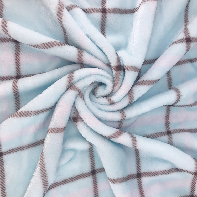 soft Flannel printed fleece fabric mill for blanket bedsheet baby throw