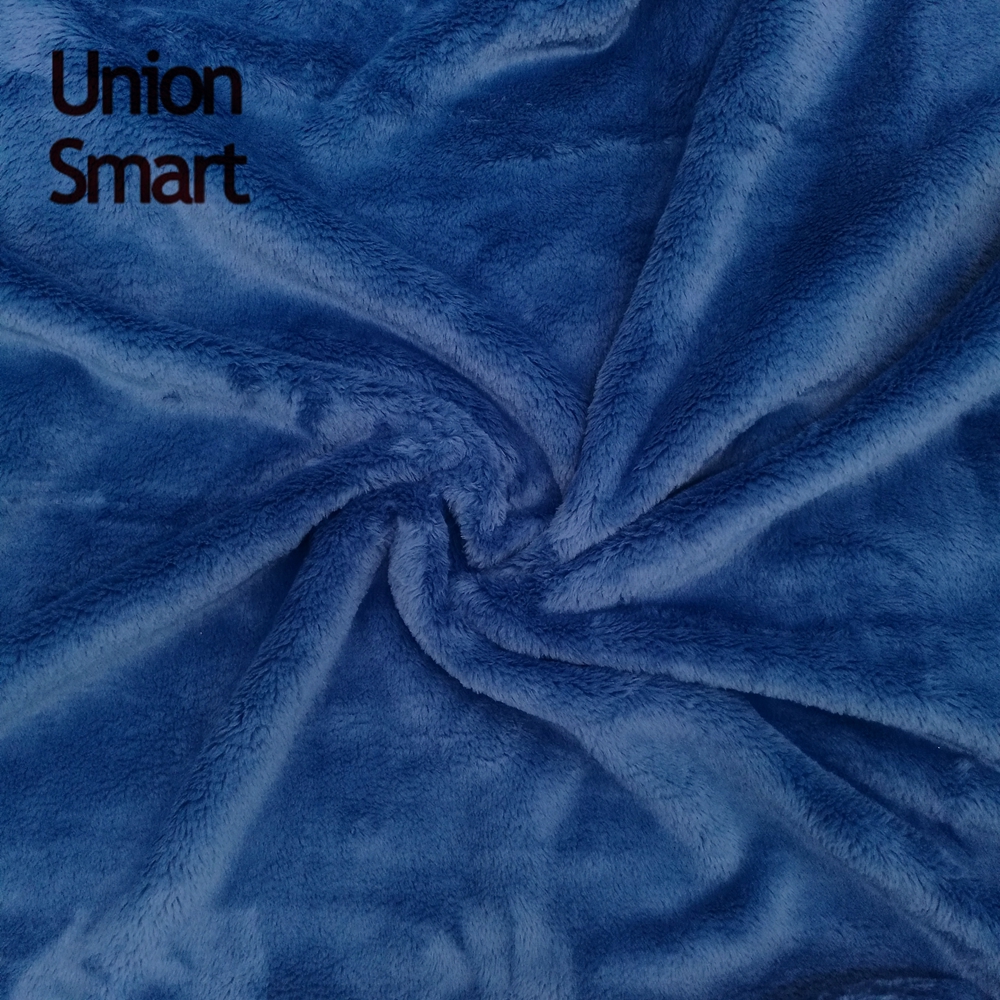 two side brushed solid matt flannel fleece 100% Polyester Fabric for bag bedding blanket