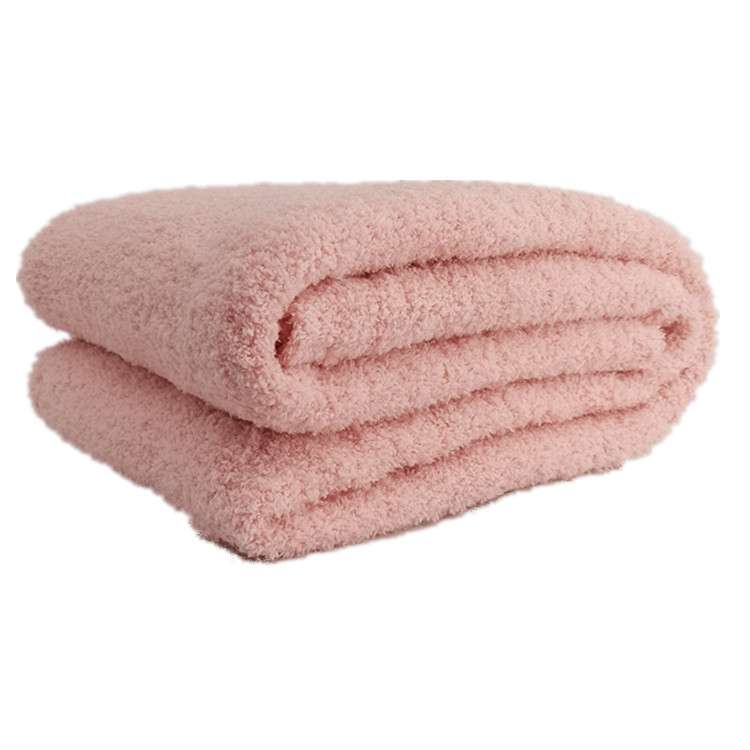 New design sofa crochet micro feather yarn knit throw acrylic microfiber blanket