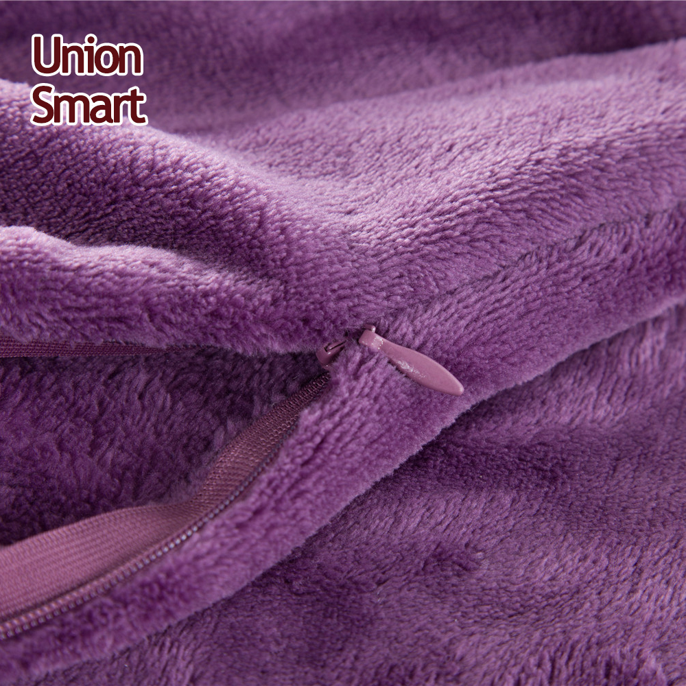 Sofa Throws Blanket Decorative Pillow Trade Assurance Colorful Cushion Cover Bedding, Throw Purple 100% Polyester Plain Solid