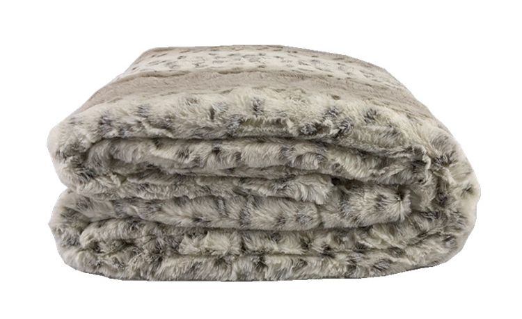 Personalized blanket luxury faux fur reversible sherpa throw blanket for winter double layer velvet plush bed blanket