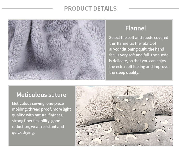 Super soft luminous blanket rainbow design glow in the dark flannel fleece sofa blanket throw