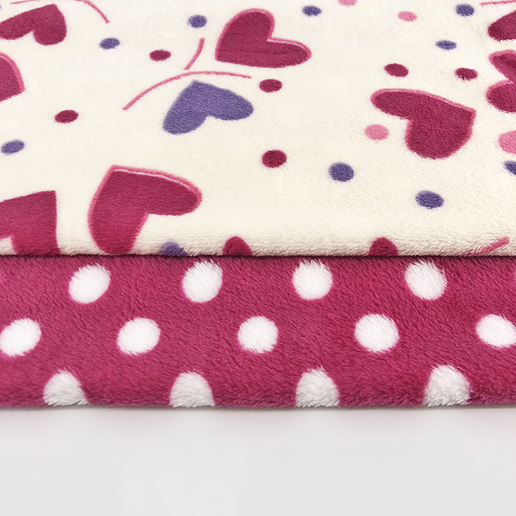 Double side printed baby polyester bedding flannel fuzzy throw blanket kids night throw