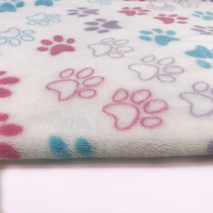 Throw Baby Blanket Fabric Textiles Flannel Super Soft Printed Fleece Woven 100% Polyester Quality 30 Plant,plant Rectangular