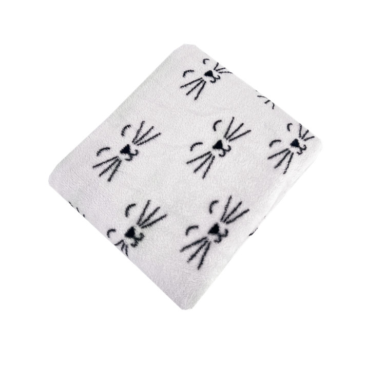 Super warm and cozy luxury comforter plush coral fleece blanket with custom printing