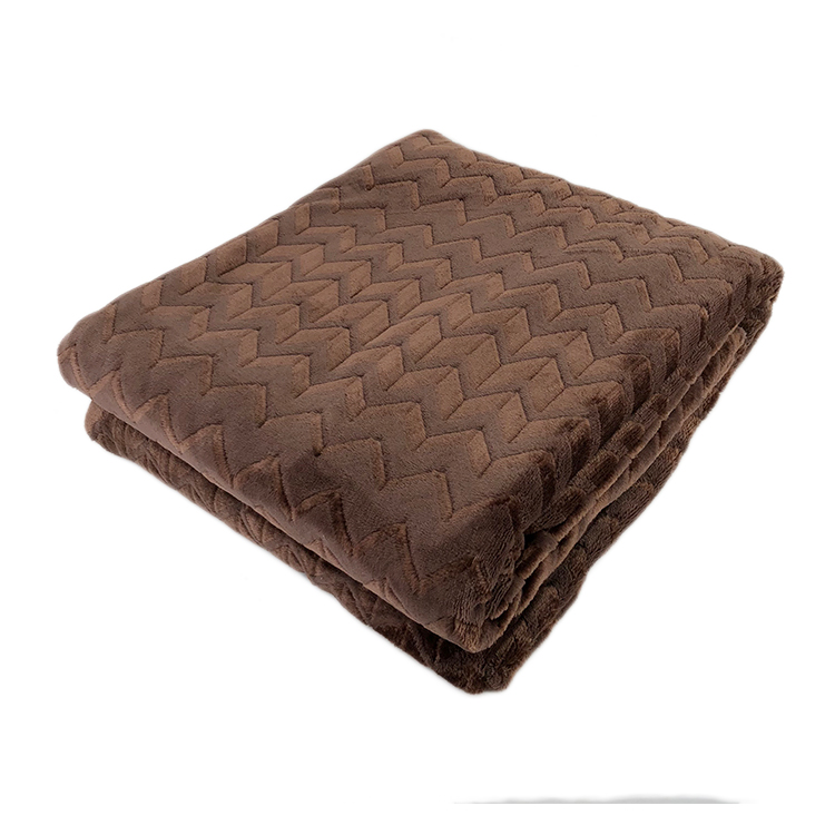 Design Zig Zag Pattern Fabric New Zigzag Jacquard Flannel Fleece 100% Polyester Woven Printed 30-45 Days