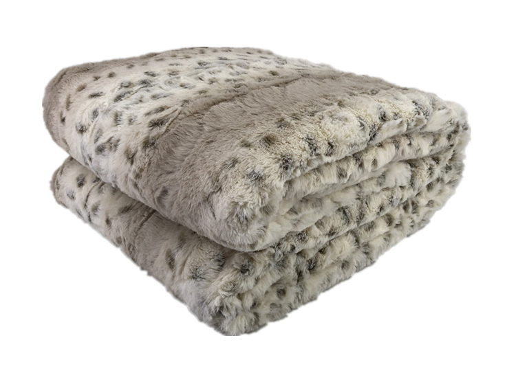 Personalized blanket luxury faux fur reversible sherpa throw blanket for winter double layer velvet plush bed blanket