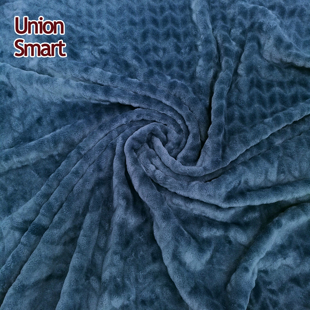 Flannel Fleece Fabric for Blanket Coral Fabric Hot New Products 100% Polyester Knitted Embossed 150D/288F Plain,plain 60/90"