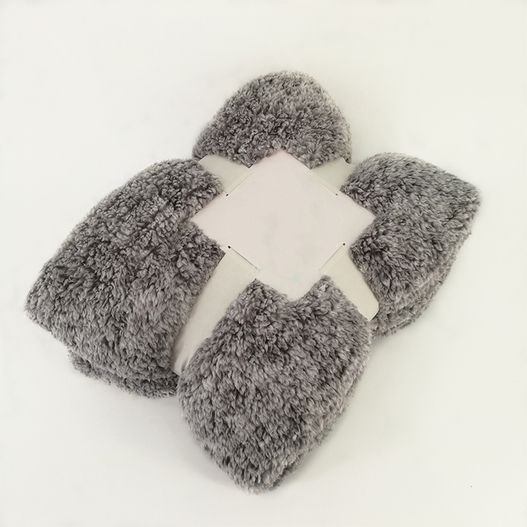Fabric Sherpa Fleece Throw Blanket New Polyester TEC Melange Yarn Plain 100 Winter Knitted Rectangular 30-45 Days 200-350GSM
