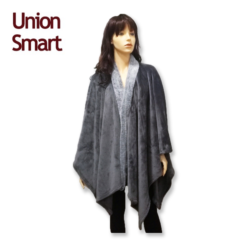 Fashionable Warm Woman Wrap Flannel Shawl Winter Polyester 1-3 Days for Available Color,7-10 Days for Customized 200-350GSM
