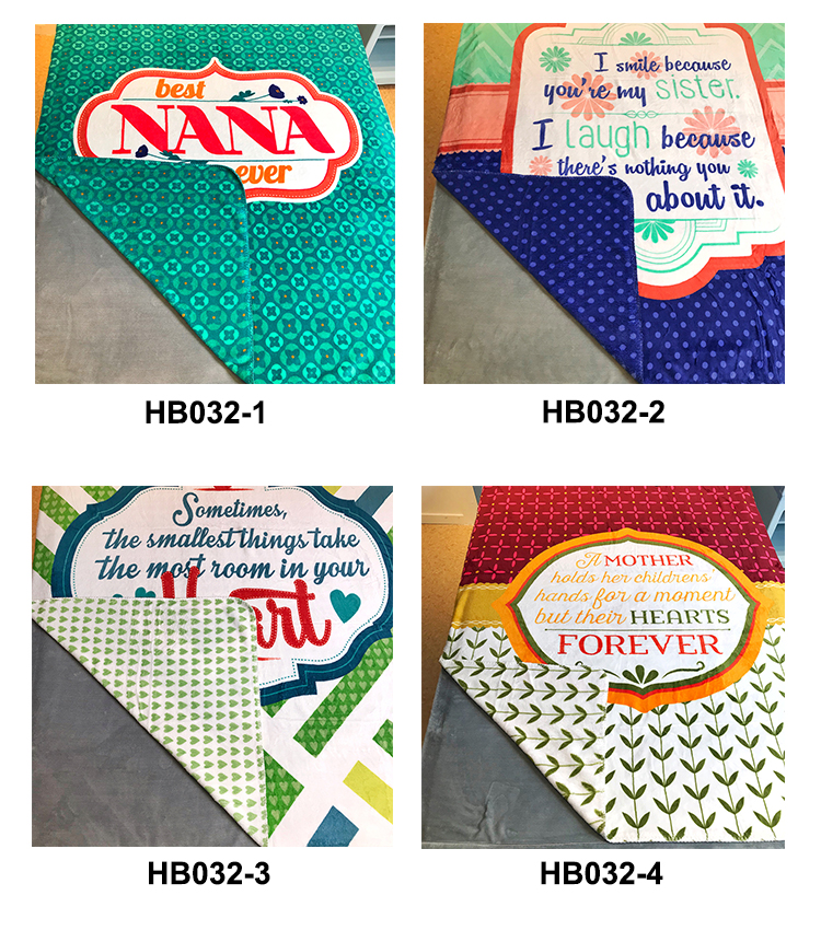 Rotary printed baby flannel fleece bed cover throw 2 side printing fabric blanket for summer with overlock edge